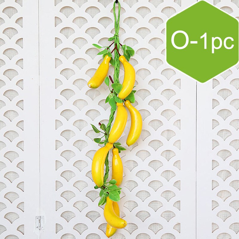 Artificial Vegetables Fruit String Simulation Food Decoration Plastic Foam Display Supplies Photography Props Kitchen Decor: O