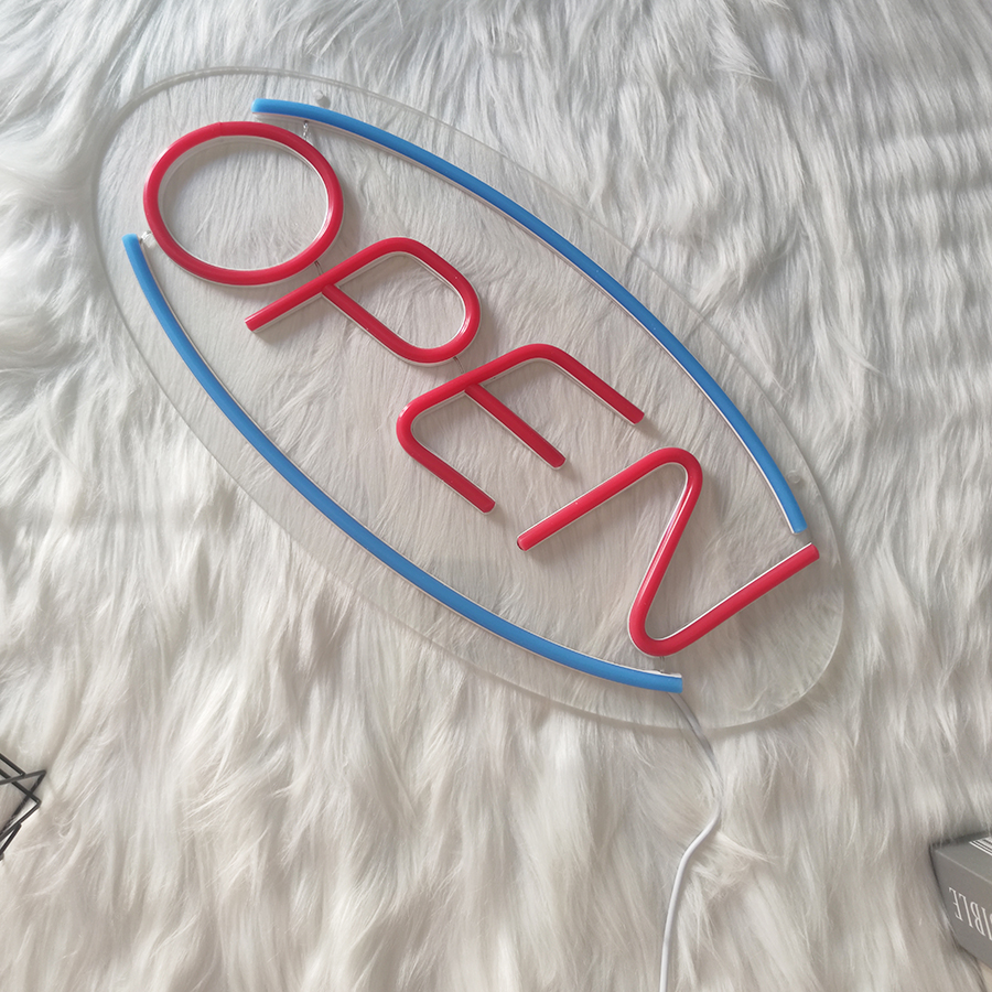 Led Neon Open Signs for Business,Powered by USB with Switch, Neon Open Sign for Bar Salon Coffee Stores Club Hotel