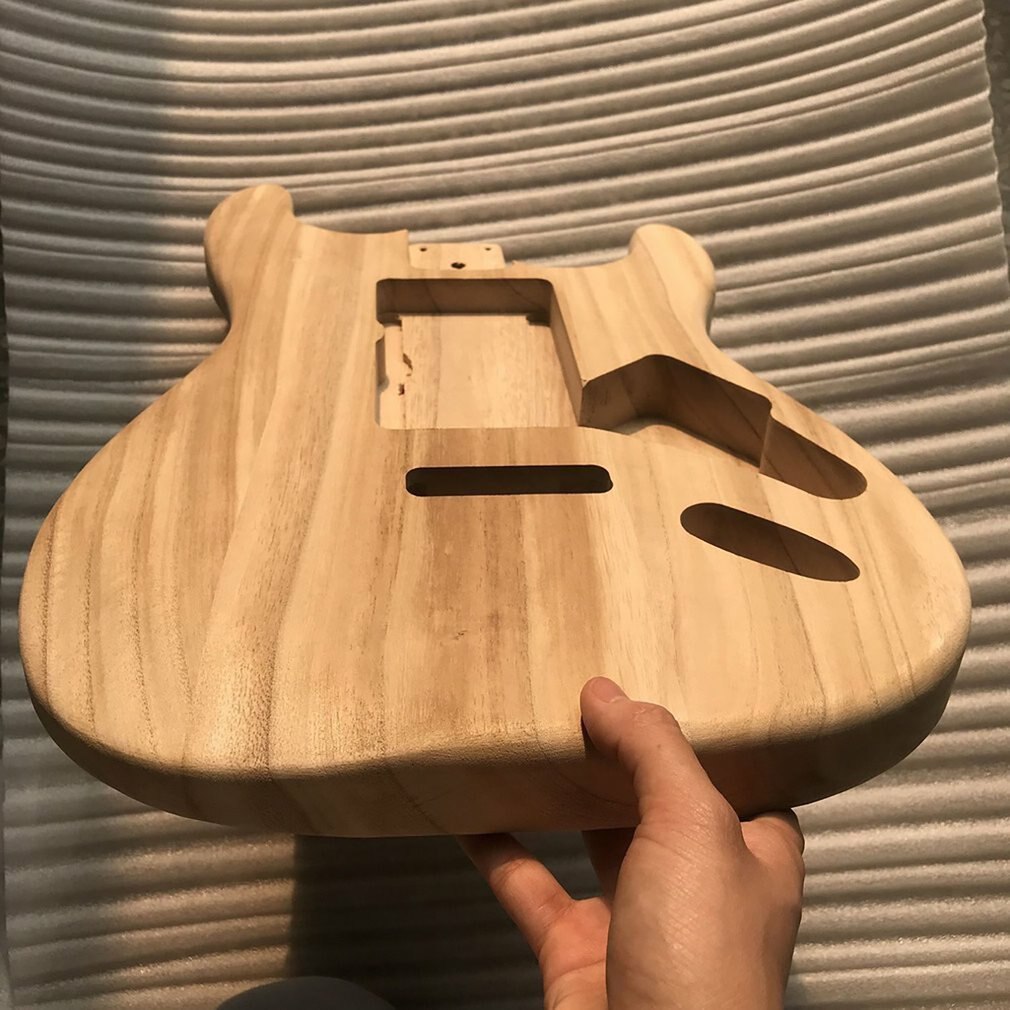 Maple ST Electric Guitar Semi-finished Body Unfinished DIY Guitar Body Maple Body For Fender ST Style Guitar