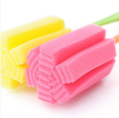 1PCS Bottle Sponge Brushes Cup Glass Milk Bottles Brush Washing Cleaning Cleaner Kitchen Tools baby milk brush
