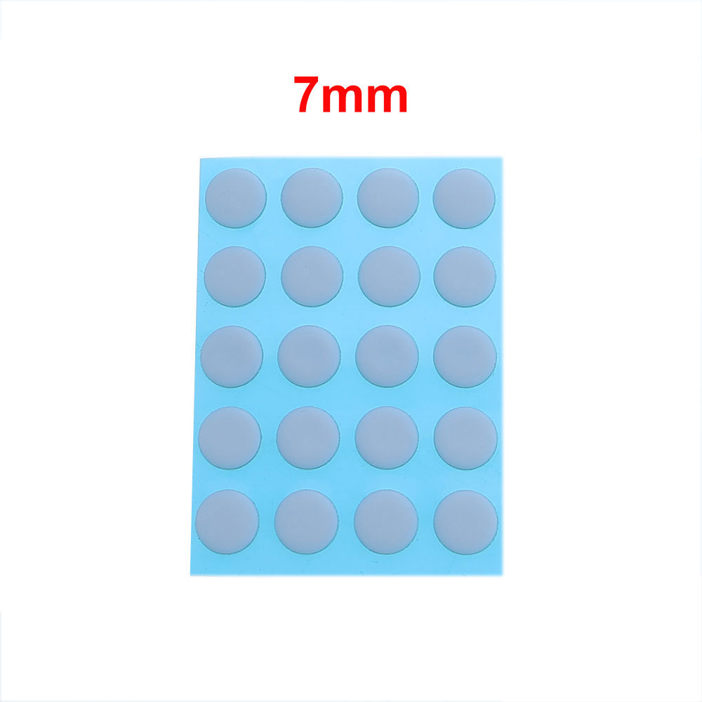 2Set 6mm 7mm diameter ICE Version Esports Mouse Skates Mouse Feet DIY Universal Dot Mouse Pad Antii-slip Mouse Feet Sticker: BROWN