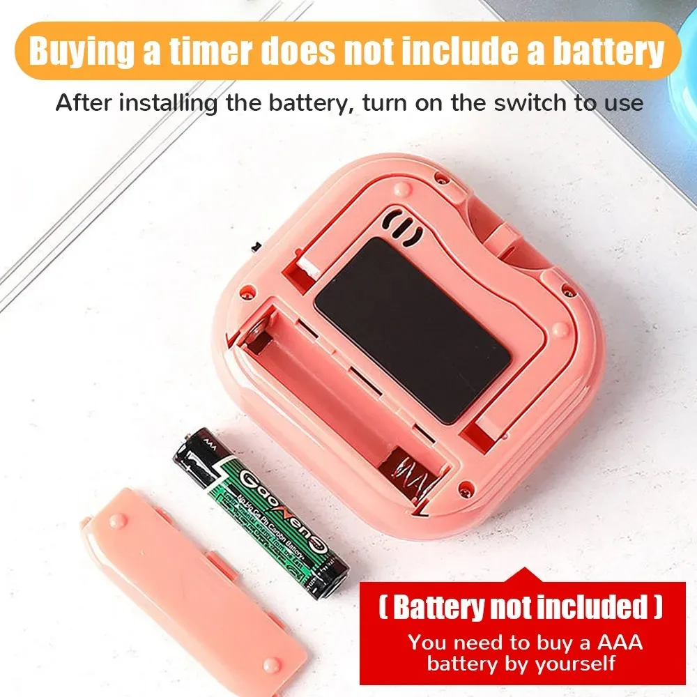 LED-tellerweergave Wekker Handmatig Elektronisch aftellen Sport Magnetische digitale timer Keuken Koken Douche Studie Stopwatch