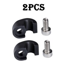 2Pc Bike Bicycle Brake Housing Buckle Brake Cable Hose Clamp Cable Guide Adapter Bicycle M4 C-type Buckle U-type Wire Buckle