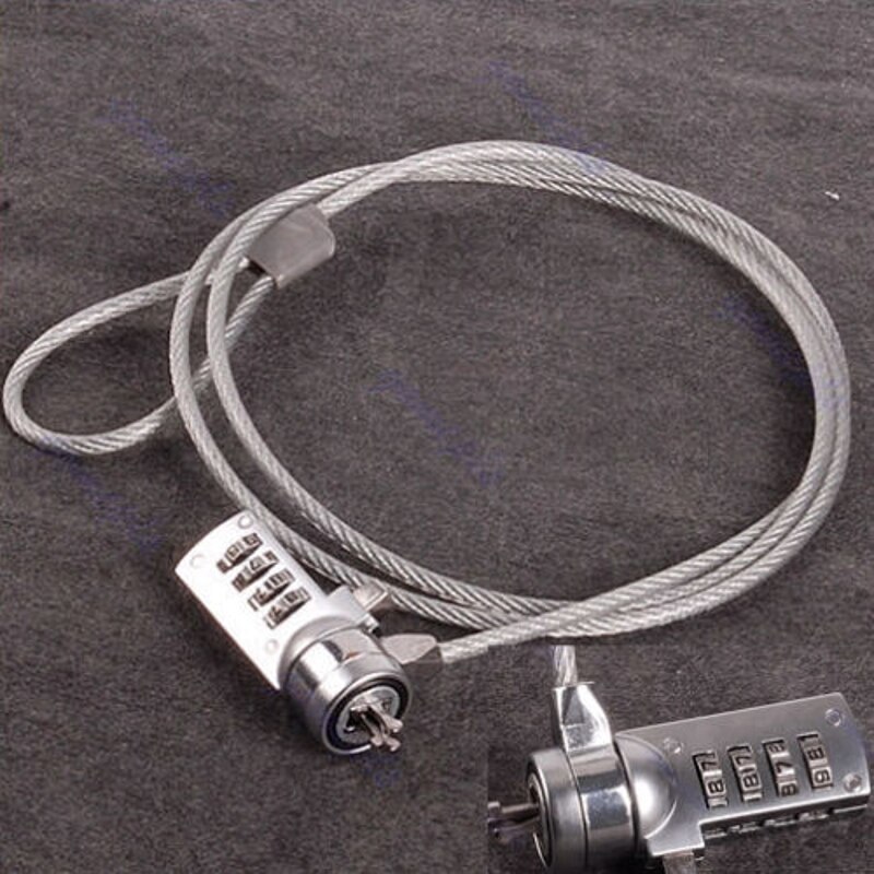 HX6A Wachtwoord 4 Digit Security Lock Anti-Diefstal Ketting Voor Notebook Pc Laptop