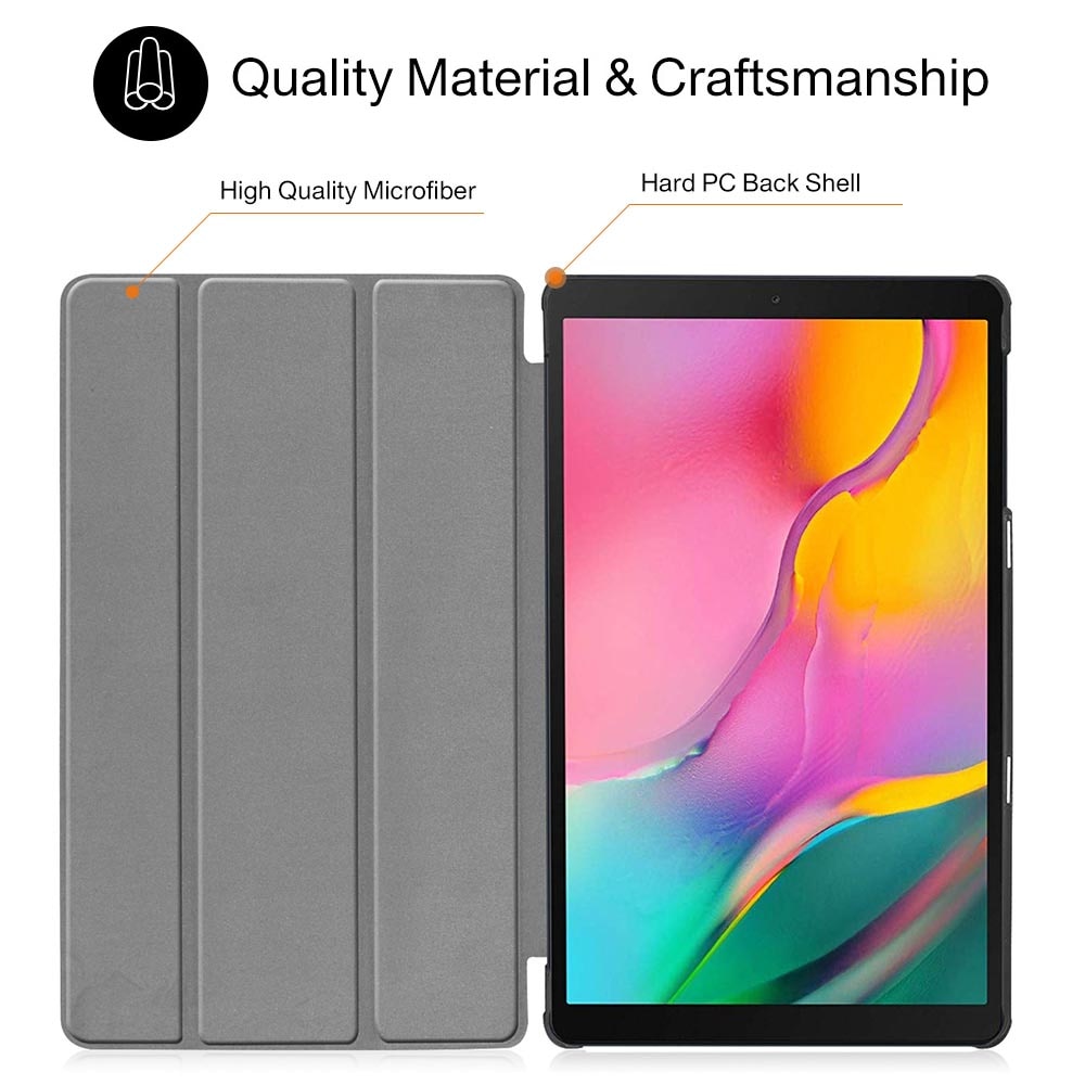 For Samsung Galaxy Tab A Case Cover 10.1 inch Tablet SM-T510 SM-T515 T510 T515 Magnetic Trifold Stand Case Funda