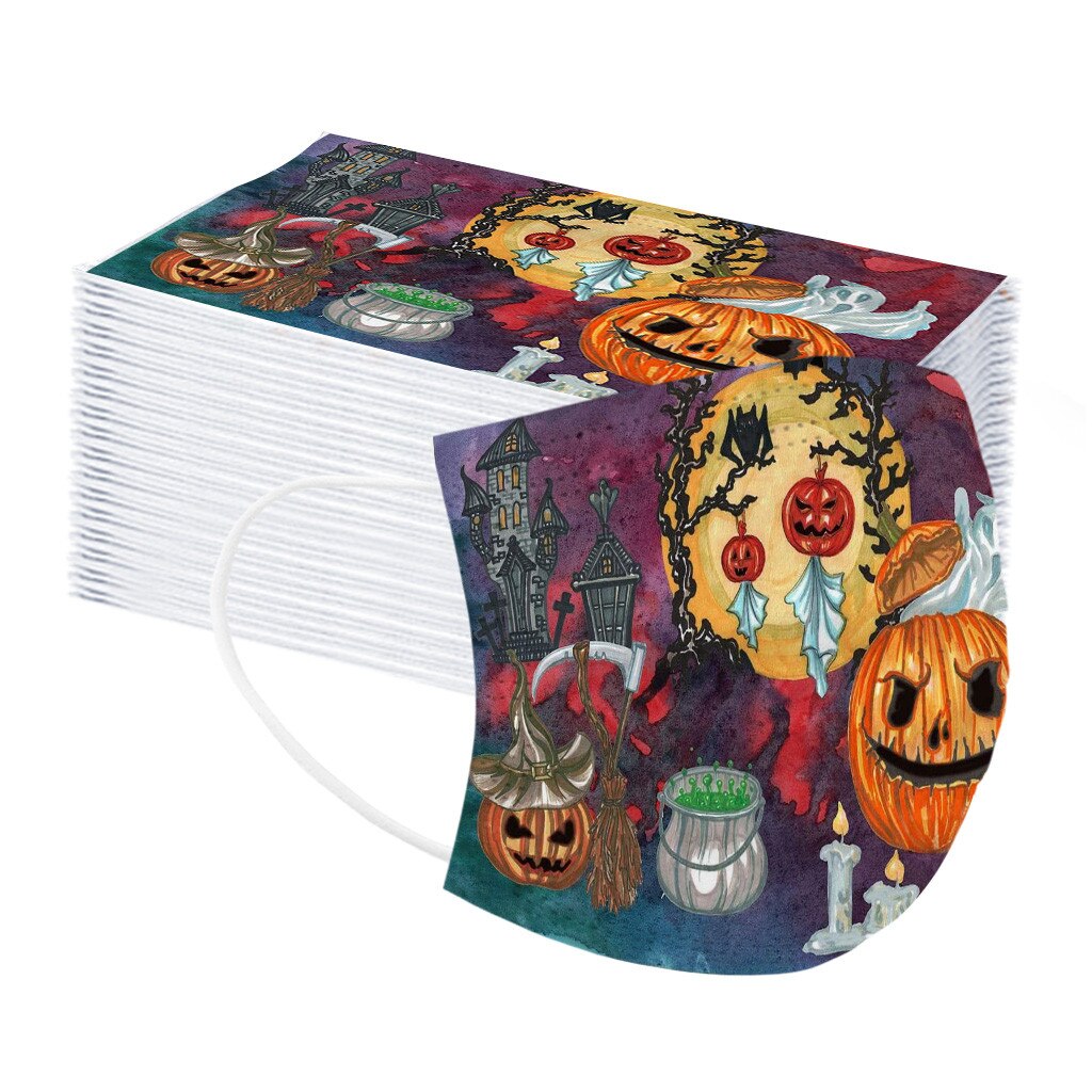 25# 10pc kindermaskers met kerstprint, wegwerpmaskers, stofdicht masker, anti-stofmaskers met oorlussen en oorlussen.