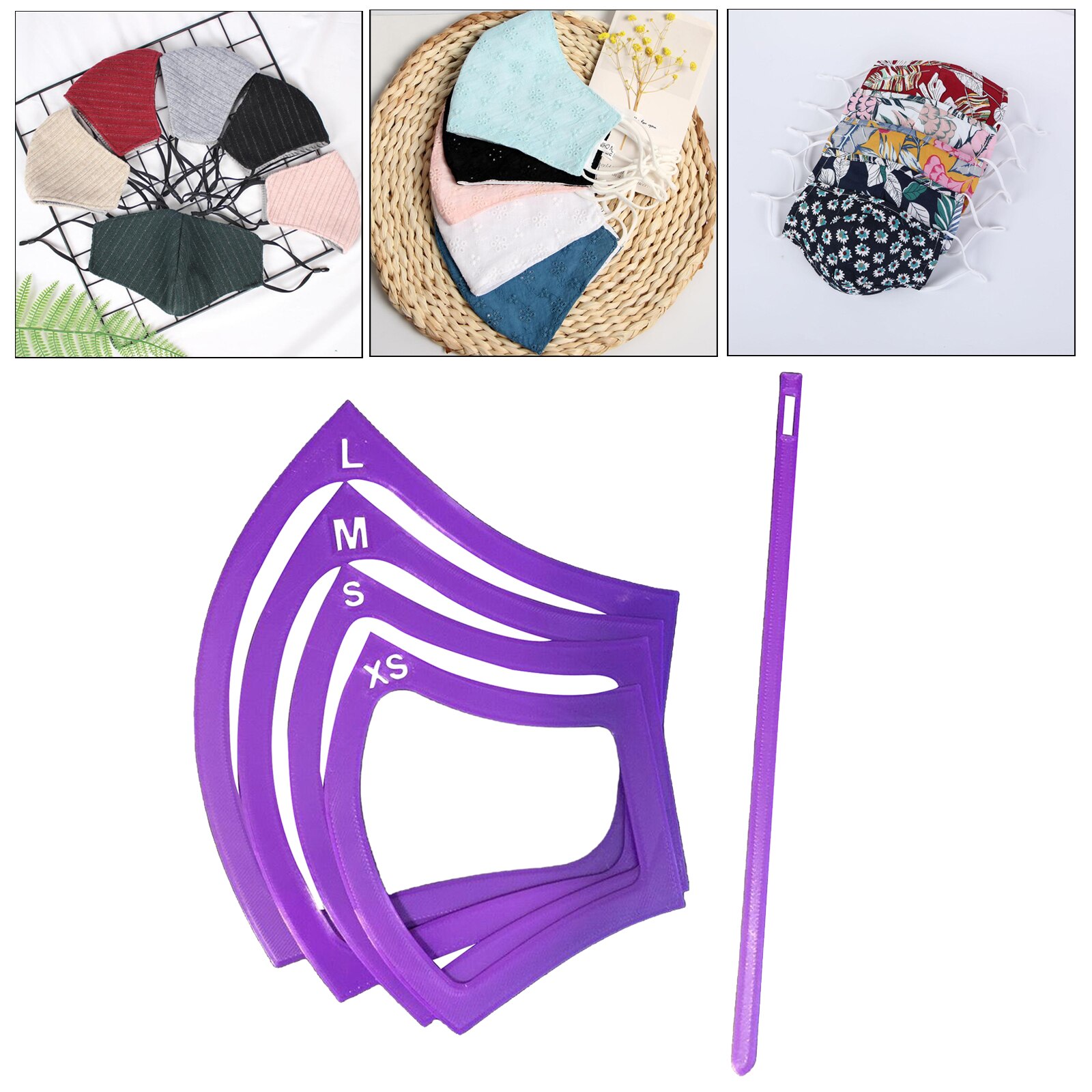 4 Pieces Sewing Template Sewing Pattern Template Mask DIY Sewing Patterns Kit