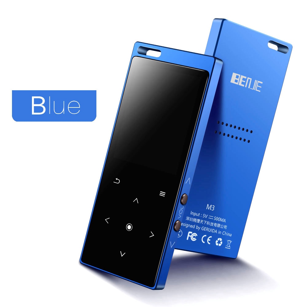 BENJIE MP4 Player with Speaker 8GB 1.8Inch Screen Lossless Sound Video Player Support FM, Recorder, SD Card Up to 128GB