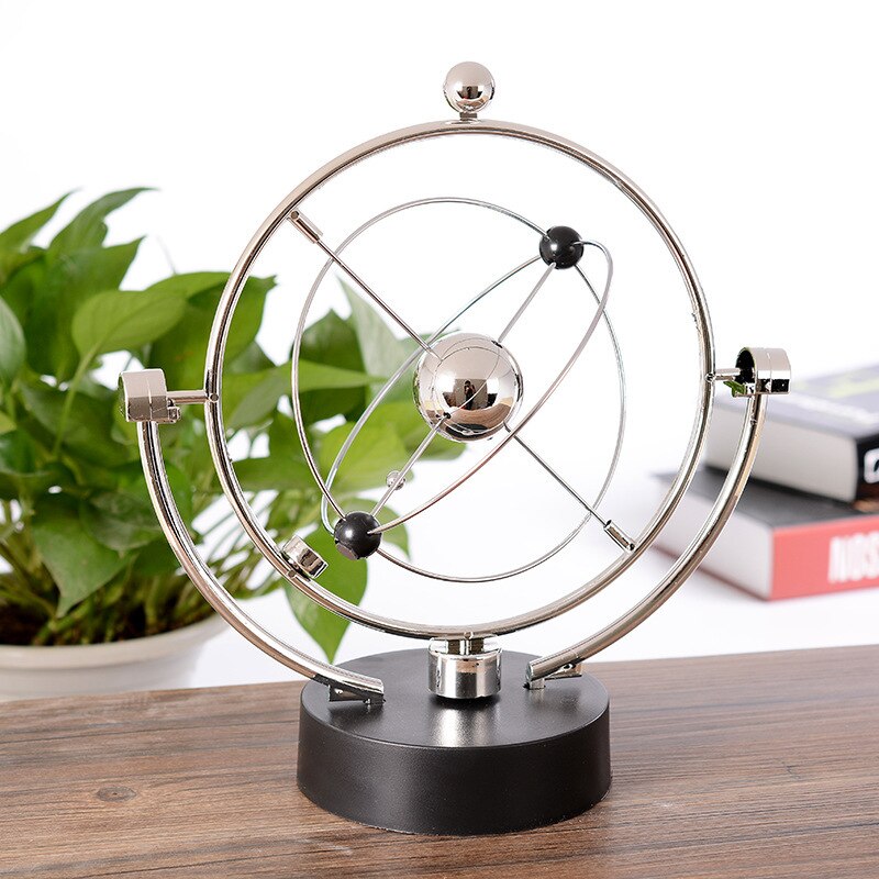 Newton Slinger Balans Bal Roterende Perpetual Motion Fysieke Science Pendulum Toy Natuurkunde Tumbler Craft Thuis Decortion