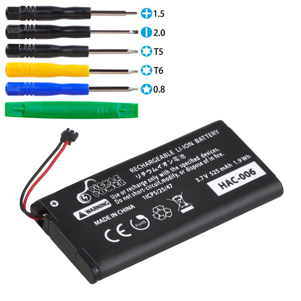 2Pcs 525Mah HAC-006 Li-Ion Batterij Voor Nintendo Switch Controller HAC-015 HAC-016 HAC-A-JCR-C0 HAC-A-JCL-C0