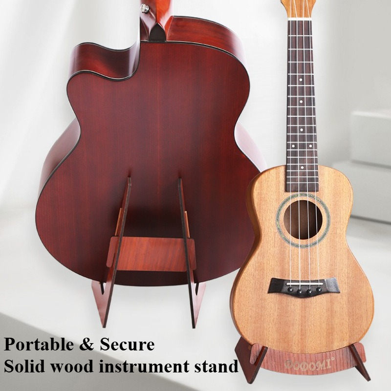 Soporte de madera para guitarra, bajo, ukelele, estante de exhibición de almacenamiento ligero desmontable para tienda, accesorios clásicos para instrumentos musicales