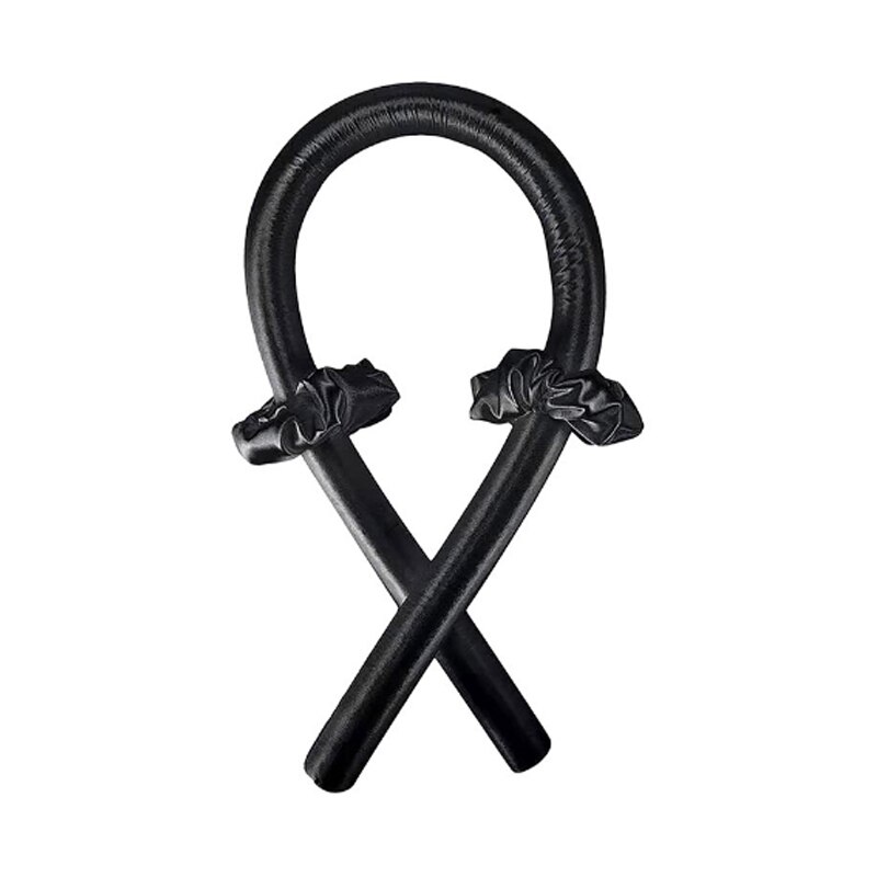 Papilotki kobiece narzędzia robić włosów jedwabne opaski robić curlingu papilotki bez ciepła formy faliste mokre i faliste wiązki kędzior bar narzędzia robić włosów: czarny