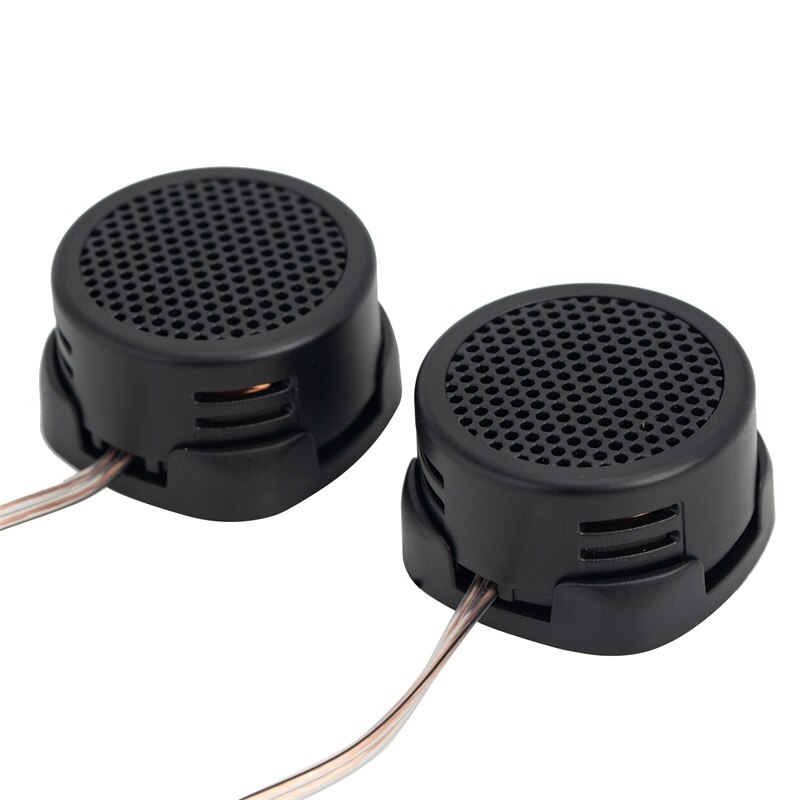 4 Pcs/set Universal Car Tweeter Loudspeaker 500W Black Dome Loudspeaker Super Power Interior Audio Sound 12V Built-in Crossover