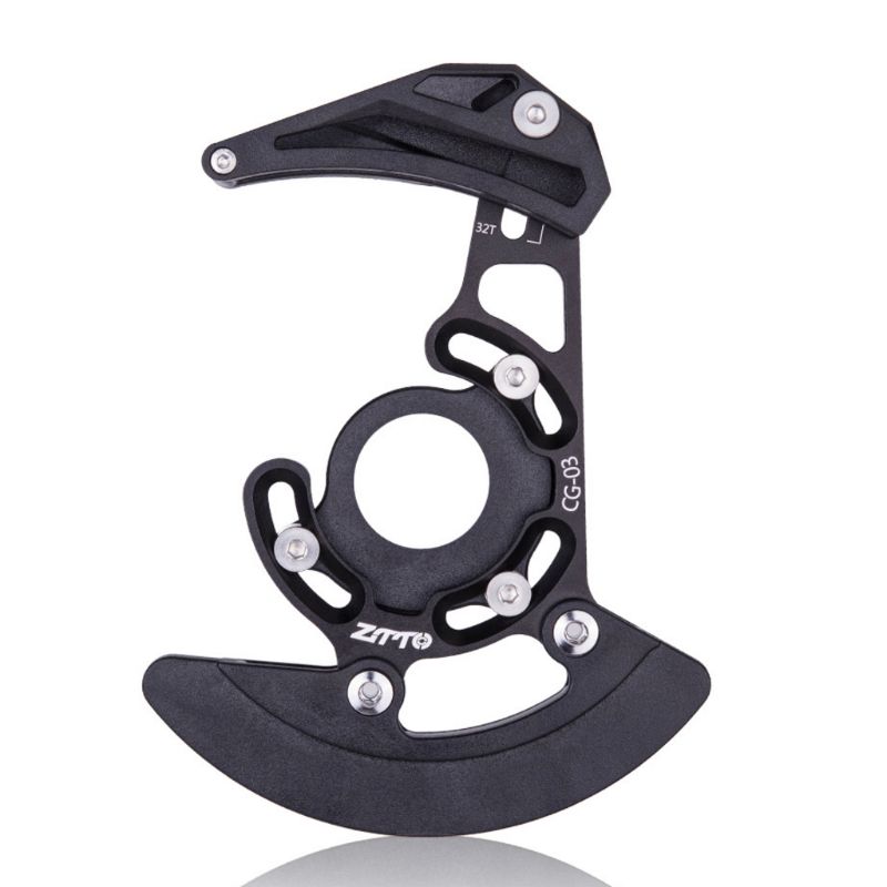 Mountain Bike Chain Guide Bicycle Pulley Chainring Protector Guard Device Tool: White