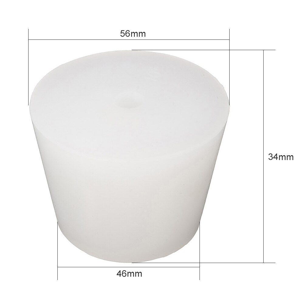 Tapones de silicona con orificio de 8mm para válvula de bloqueo de aire, tapón de goma de silicona de grado alimenticio, 13 estilos, 1 unidad: K
