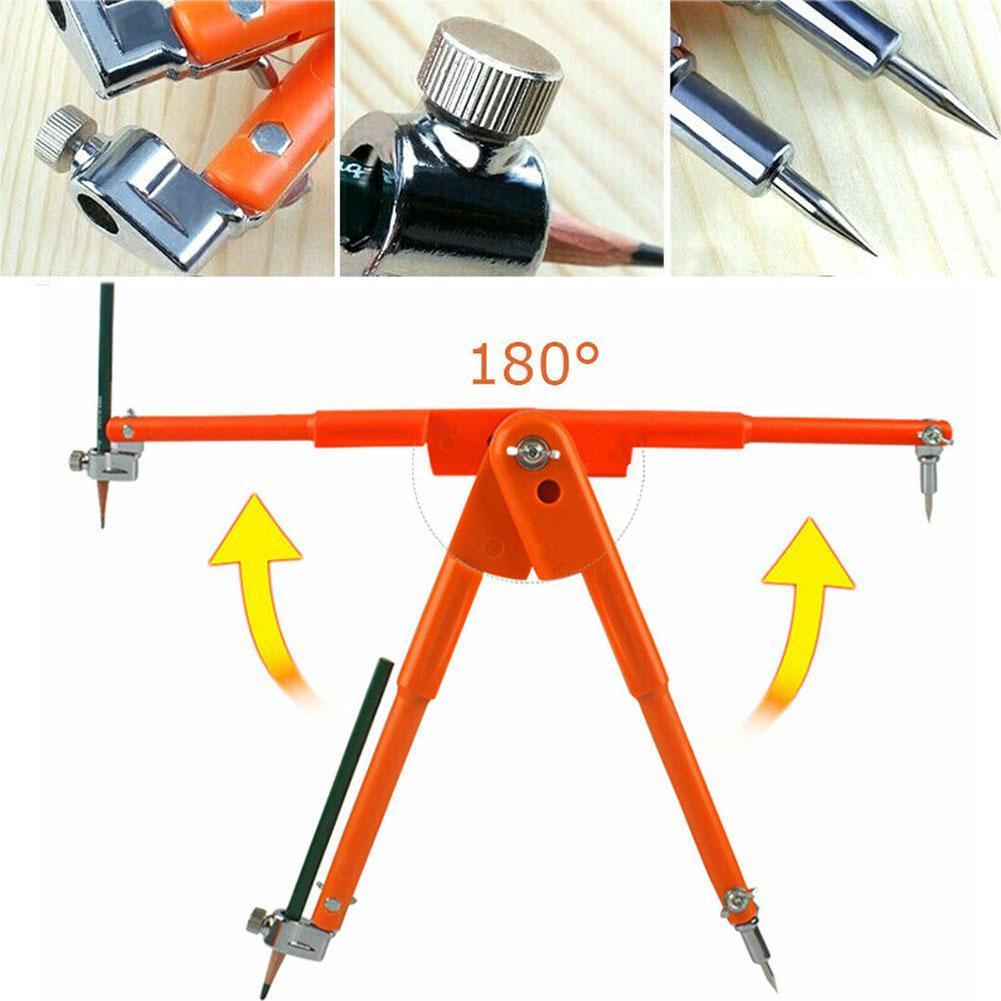 Steel Round Marking Scribe Woodworking Drawing Compass Compasss Marking Layout Tool Tool Circular Woodworking L9W6