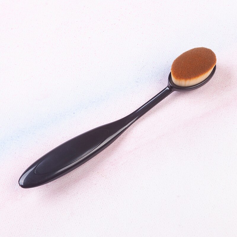 Makeup Brushes Oval Cosmetic Makeup Toothbrush Pro Blush Face Foundation Blending Brush Makeup Tool