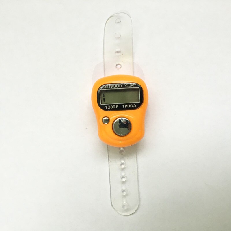 1 pcs Hand Held Operated Ring Counter Cute LCD Electronic Digital thumb Finger counter Mini Stitch Marker 20%off: C O