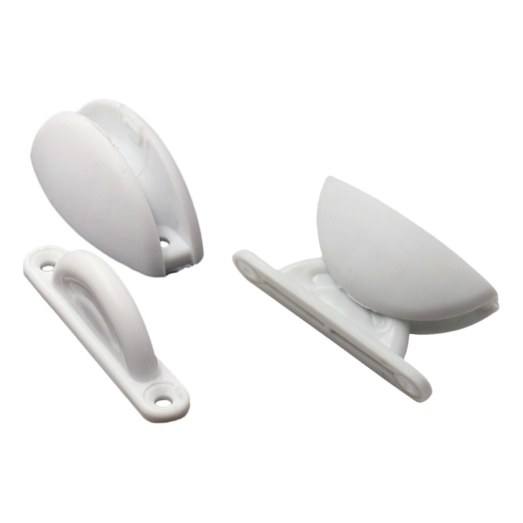 2pcs White Door Retainer Catch Locker Door Stop For Caravan Camper Motorhome RV