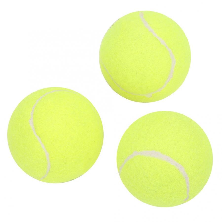 3pcs rubber tennis balls good elasticity tennis competition special training ball portable tennis accessories