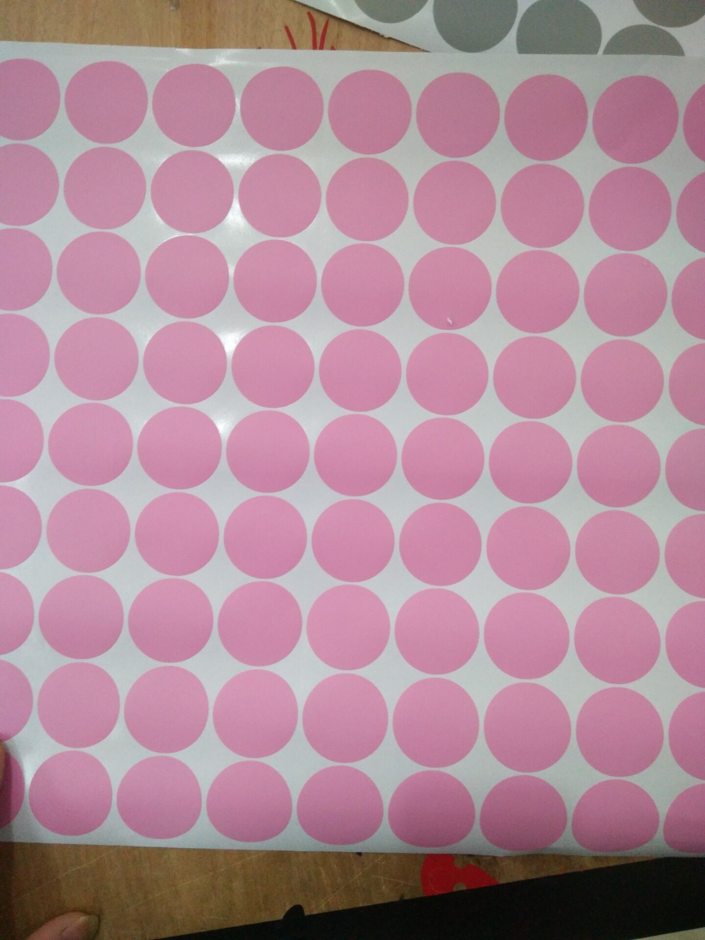 Sparadrap mural doré à pois, 126, décoration pour pépinière de fille: Rose