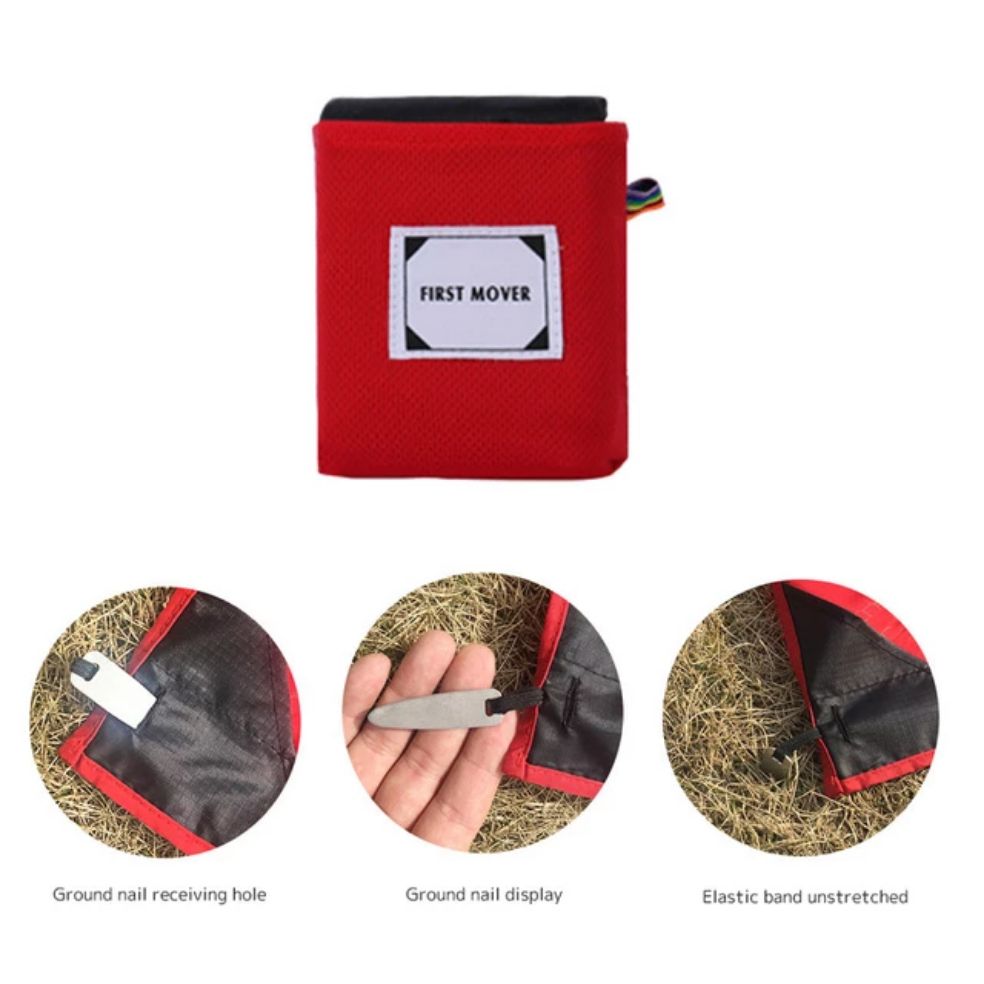 150*180cm Portable Pocket Camping Mat Folding Camping Mattress Baby Climb Outdoor Ultra-thin Waterproof Beach Picnic Blanket