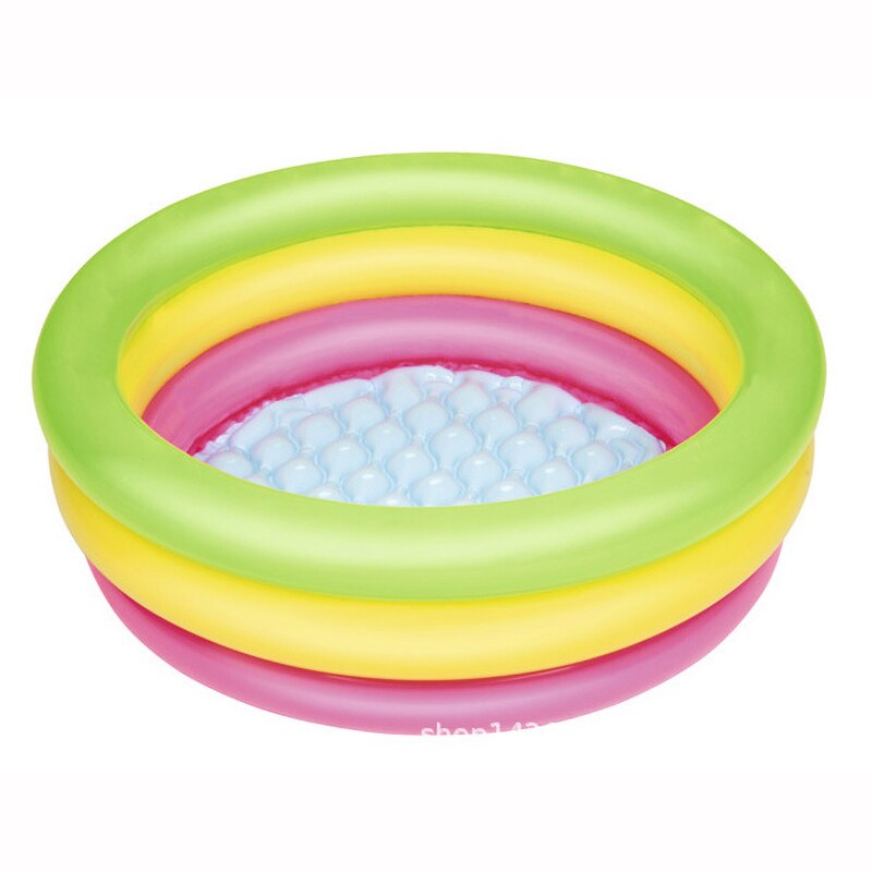 70*24 Cm Baby Outdoor Opblaasbare Zwembad Regenboog Gekleurde Peuterbad Spelen Oceaan Bal Zwembad Voor Kinderen Speelgoed