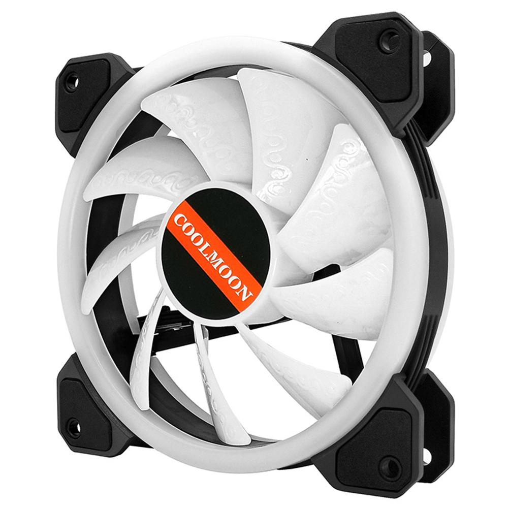 Computer Case Fan 120mm 4Pin 12V Quiet Cooling Fan RGB LED High Airflow CPU Cooler