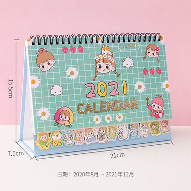 Bureaukalender kersenbloesem liefde bureaukalender desktop notitieboekje kalender: Madeliefje