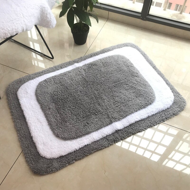 Hvid gulv towelfive stjerne hotel hjem grå bomuld skridsikker absorberende badeværelse badekar mat tekstil 60*90cm 40 *60cm