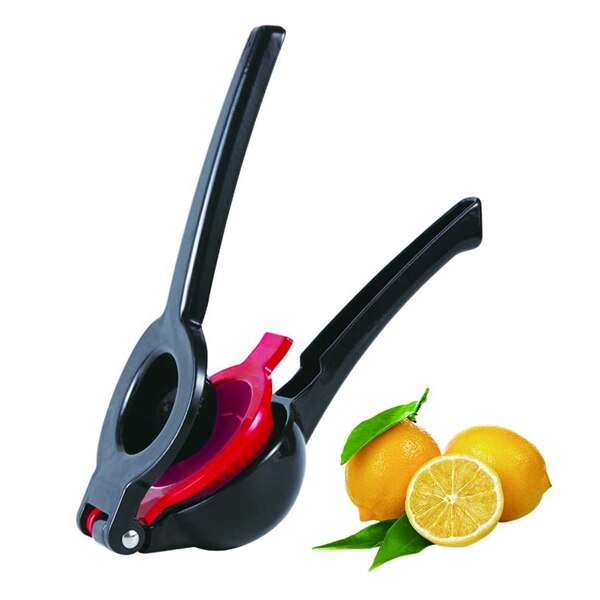 Manuel saftpresser citronsaft citron og limepresser manuel citruspresse saftpresser håndfrugtpresser (sort og rød)