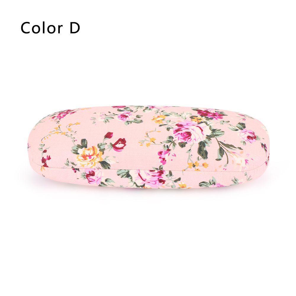 Ölgemälde Kunst Gläser Fall Box Harte Leder Lesebrille Fall Retro Floral Print Brillen Schutz Gläser Halter