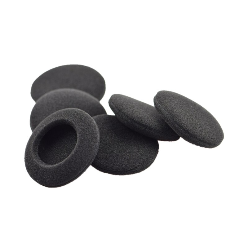 5 paria 60mm/2.4 "korvaavat vaahtomuoviset korvatyynyt logitech - h600 h330 h340/ aiwa hp -cn5/ labtec axis 502 -kuulokkeille musta