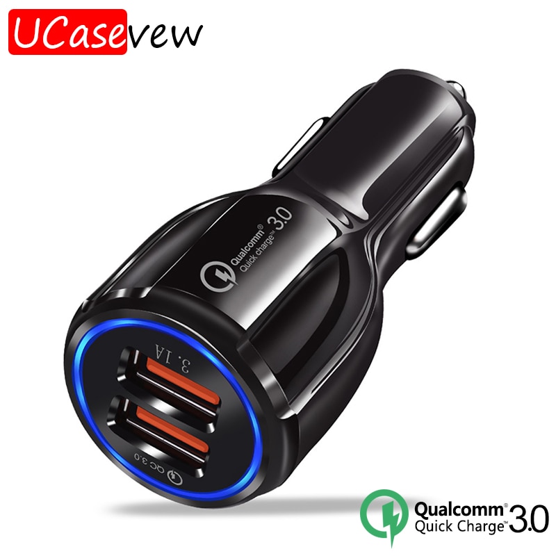 Quick Charge 3.1A 3.0 Dual Usb Car Charger Voor Samsung Xiaomi Huawei QC3.0 Qc Auto Tablet Pc Snel Opladen Adapter mobiele Telefoon