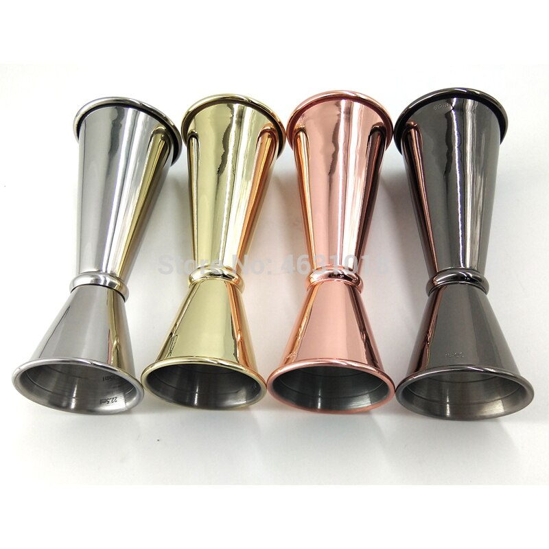 Herramienta de cóctel, vaso medidor de 30/60ml, barra de doble pared, Jigger Bar herramienta como acero inoxidable