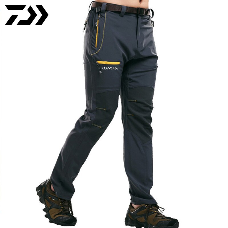 [Prêt] Daiwa hommes pantalons de pêche respirant anti-boulochage Anti-rétrécissement séchage rapide pantalons de pêche en plein air tenue de sport pantalons de randonnée