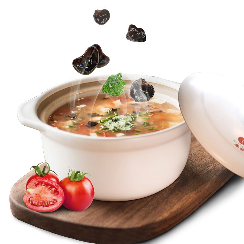 Marmite à soupe grande capacité résistante à la chaleur, Casserole à bouche large, marmite en céramique, marmite à ragoût, marmite en pierre ménagère