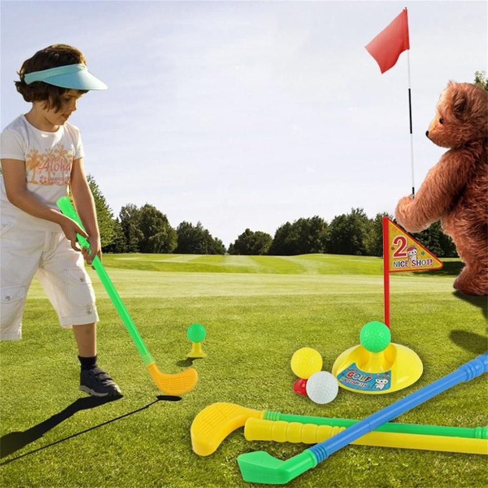 Kinderen Kids Outdoor Sport Games Speelgoed Multicolor Plastic Mini Golf Club Set Ouder-kind Spel Tool Voor Indoor Home yard Garden