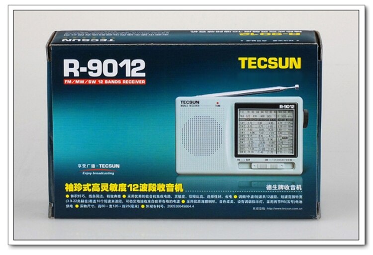 TECSUN R-9012 FM/AM/SW 12 Bands Portable Pocket style High Sensitivity Radio Receiver