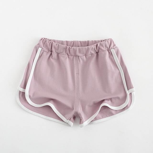 Dei Ragazzi di estate Shorts Cotone Shorts Per Le Ragazze Sport Boardshort Dei Bambini Del Capretto Spiaggia Pantaloni Pantaloni Del Bambino: purpel / 6