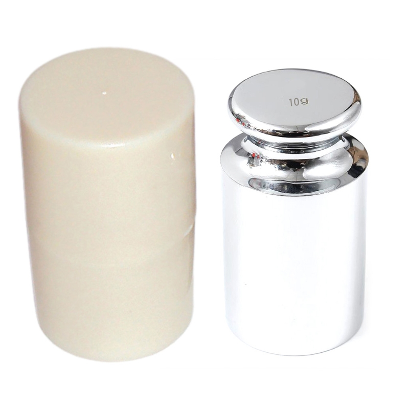 Calibration Weights Scale Calibration Weight 1/2/10/20/50/100/200g Stainless Steel Small Weight Scale Weights Silver: 10g