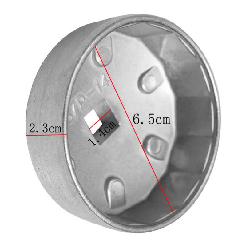 Aluminum Oil Filter Housing Tool Remover Cap Wrench 14 Flutes 64 5mm 