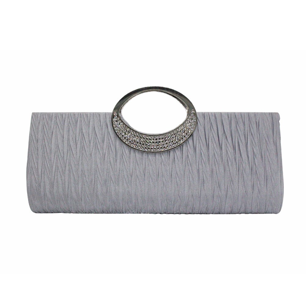 Aelicy Crossbody Bags for Women Rhinestone Handbags Evening Party Clutch Bag Wedding Wallet Purse: Silver