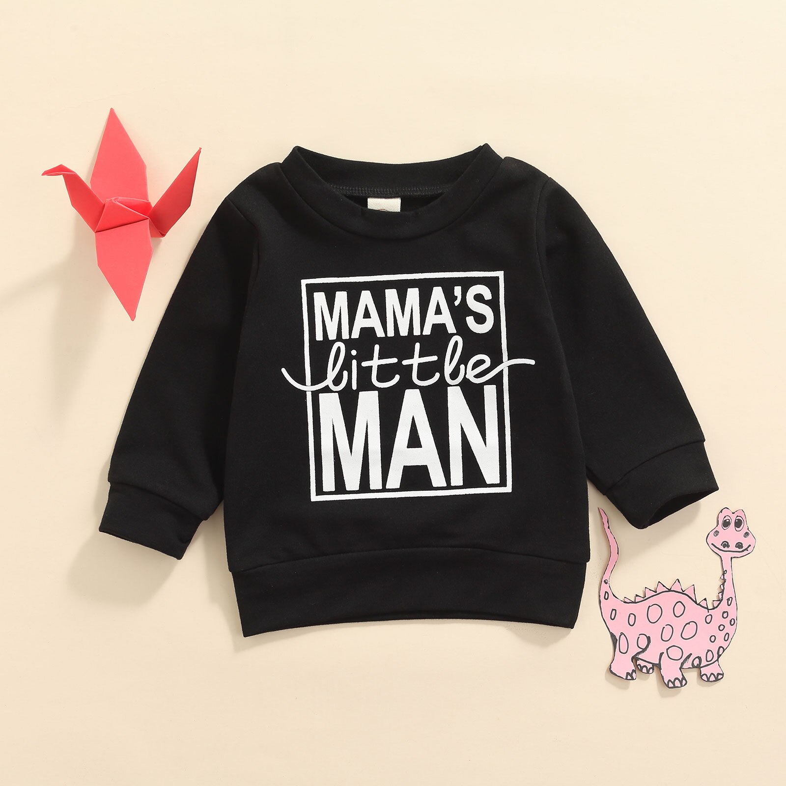 0-3Y Baby Boys Casual Sweatshirt Hoodies Autumn Baby Clothes Letter Printed Long Sleeve Pullover Sweatshirts Toddler Tops
