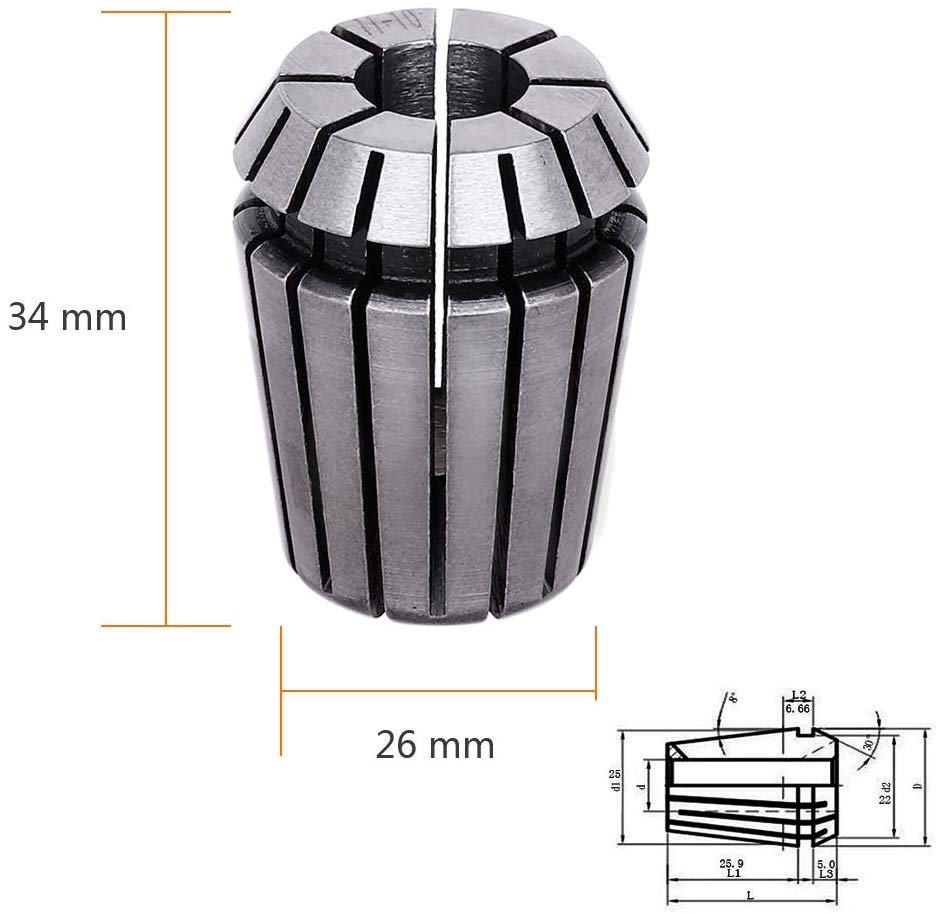 ER20 Accuracy Spring Collet Chuck 1mm-13mm Collet Chuck For CNC Milling Cutter Lathe Tool Spindle Motor Machine