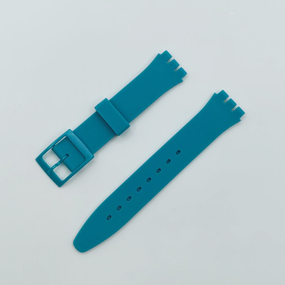 Correa de reloj para Swatch, accesorios de pulsera de silicona de goma, 17mm, 19mm, 20mm: S / Morado