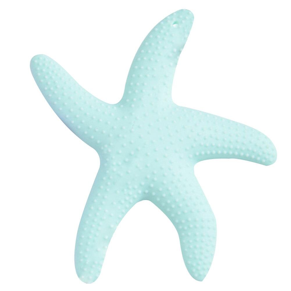 Cartoon Zeester Silicone Zuigeling Rustgevende Bijtring Baby Tand Kauwen Kinderziektes Speelgoed