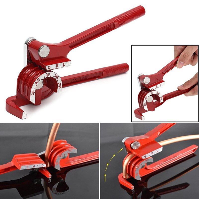 3-in-1 Manual Pipe Bender Aluminum Alloy 180 Degree Pipe Bending Tool RERI889