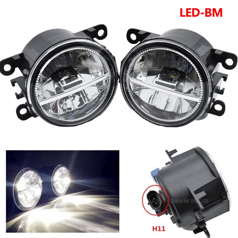 Pair Of Front Bumper LED Fog Lights With Chrome Cover – Fits Chrysler 300 2015-2021