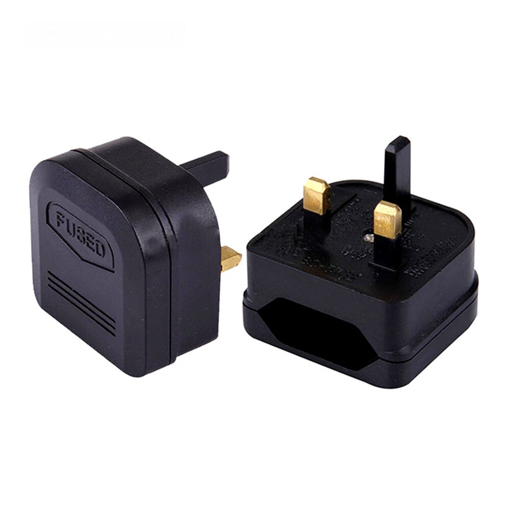 Universal EU Plug Converter 250V AC Power Adapter Charger Euro Travel Adapter EU Plug Adapter British Socket Outlet Home Adapter: Black